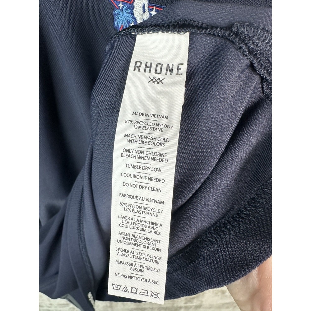 Rhone Regatta 2026 NBA All Stars Polo Navy Mens L Short Sleeve Lightweight NWT - Picture 12 of 15